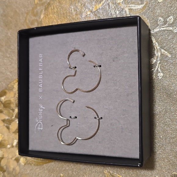 Disney x Baublebar Mickey Mouse Hoop Earrings - Picture 1 of 6